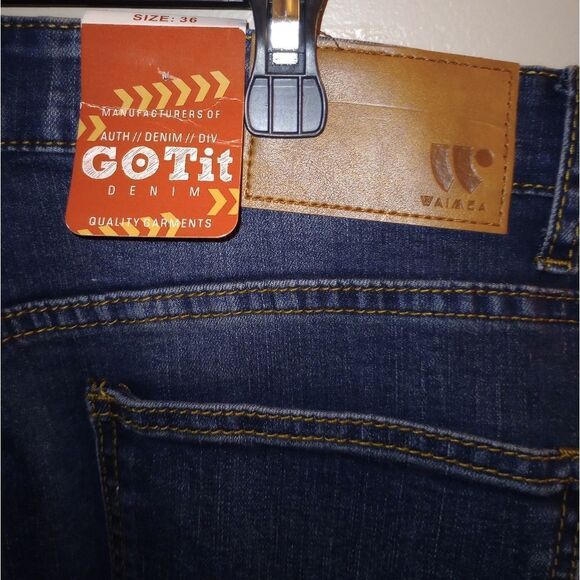 🆕🎨Waimea Printed Skinny Fit Men Jeans - Picture 6 of 6